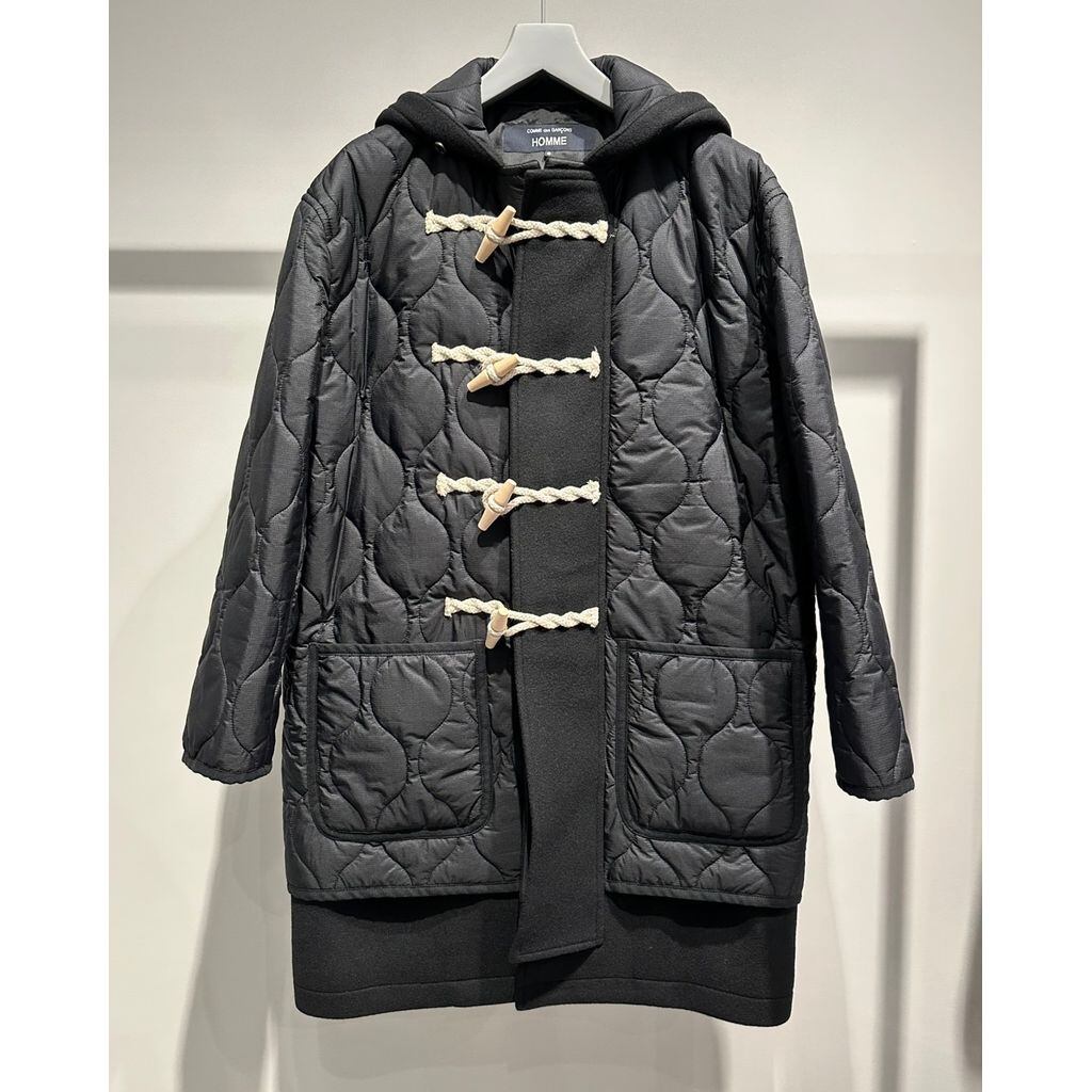 COMME des GARCONS HOMME WOOL MELTON × NYLON QUILTING DUFFLE COMME des GARCONS HOMME WOOL MELTON × NYLON QUILTING DUFFLE