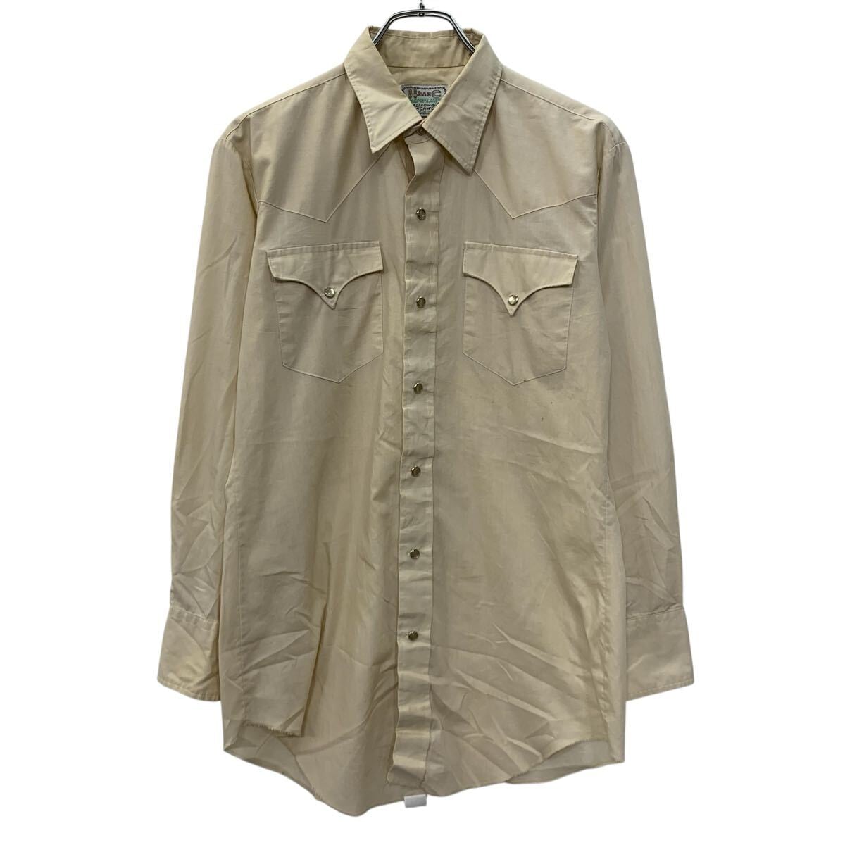 40s vintage 40s N&W COTTON TWILL WORK SHIRT（Nofolk and Western