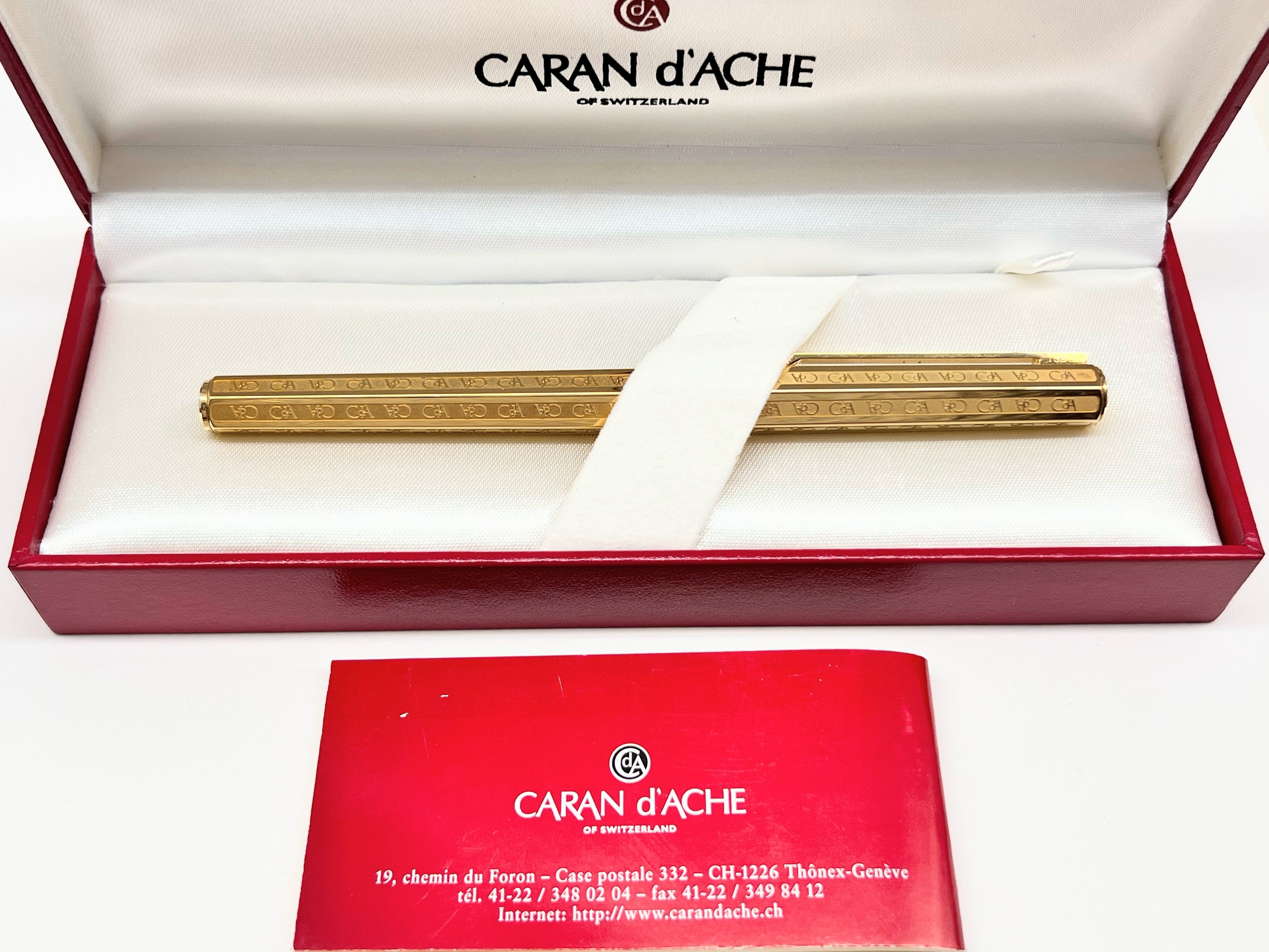 '90s　カランダッシュ ヘクサゴナル　CARAN D'ACHE　（細字）　18C　　　　　02784