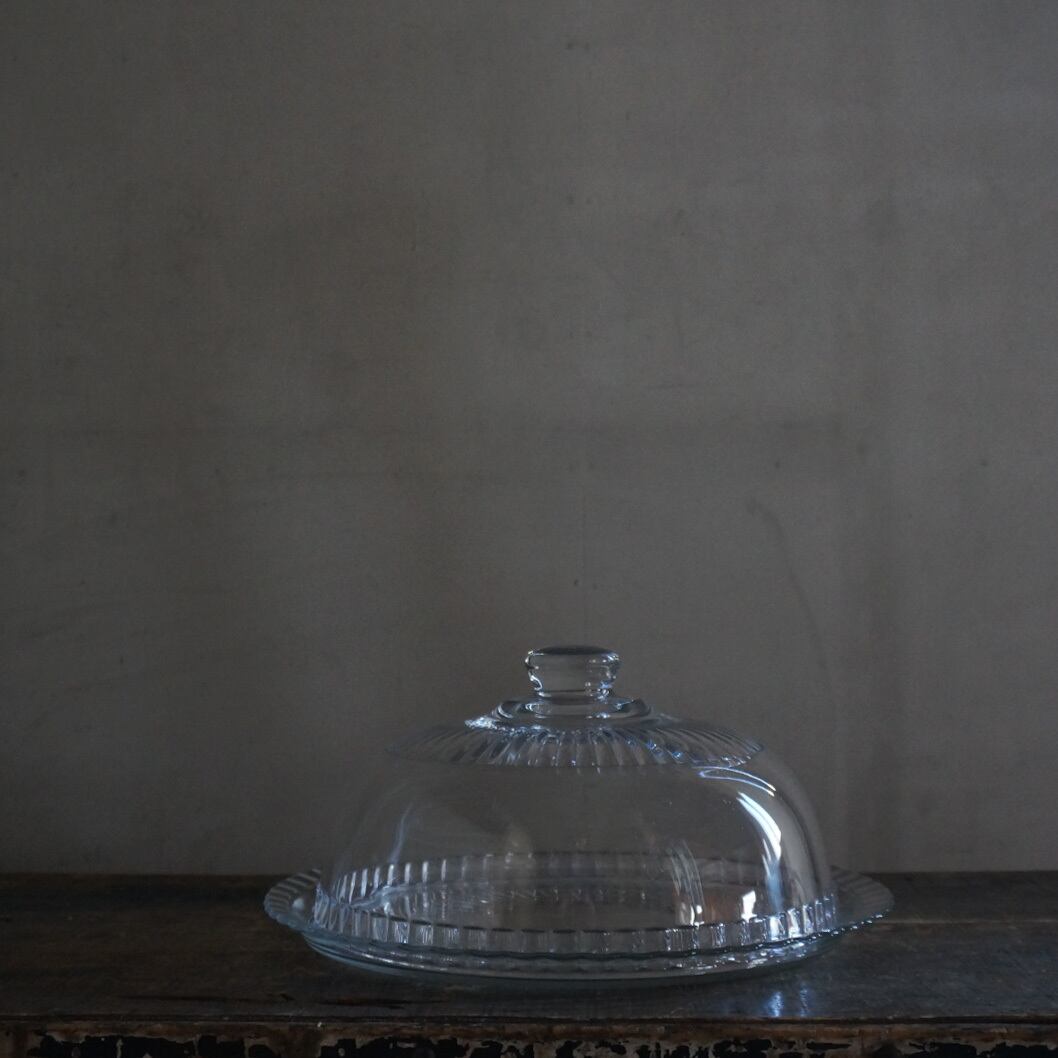 古いフランスのガラスケーキドーム | Konishi Koffee web shop