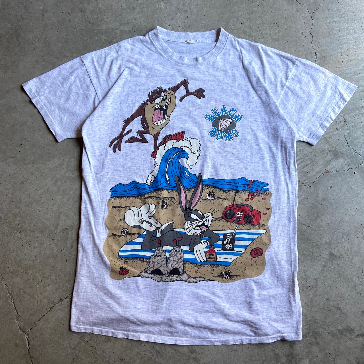 タズマニアンデビル　バイクtシャツ　USA製　90s  XL