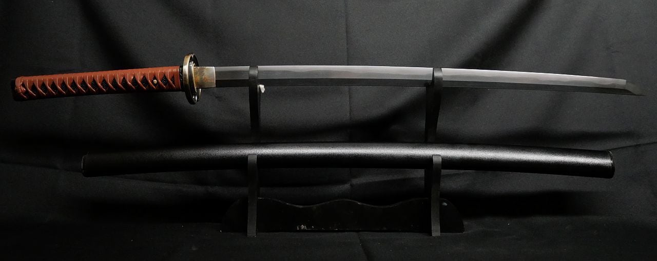 新々刀】刀身重量850g 66.8cmの豪刀 元幅約3.1cm 元重 約8mm 外装新品