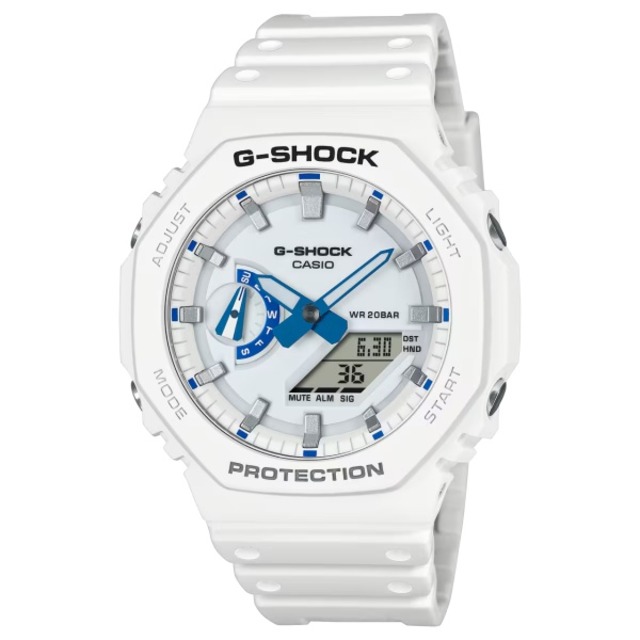 国内正規品 CASIO G-SHOCK カシオ Gショック HIDDEN GLOW SERIES アナデジ ブルー蓄光フェイス メンズ腕時計 GA-2100HDS-7AJF