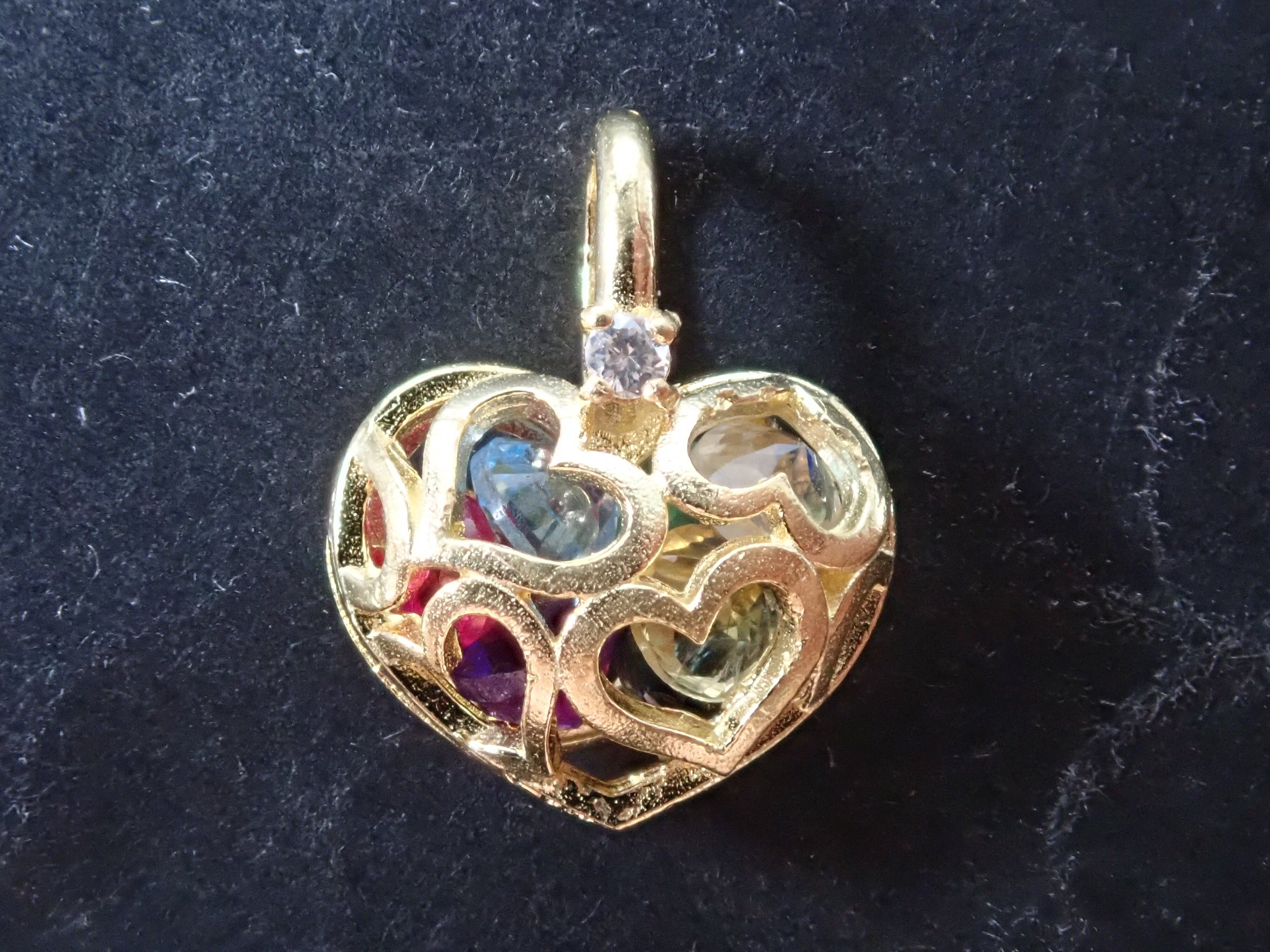 半貴石アート　薔薇　額　アンティークアート　ルビー　サファイア　アメジスト K18YG アミュレットペンダントトップ(エメラルド・ルビー・サファイア