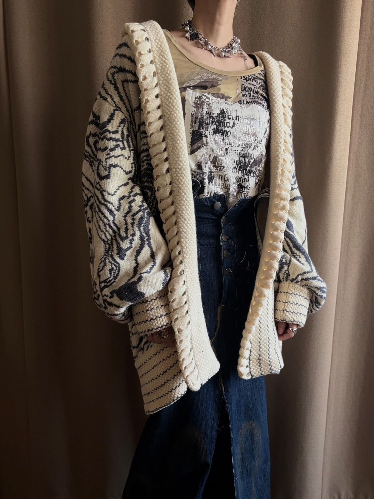 monto por le chois art knit outer-5110-12