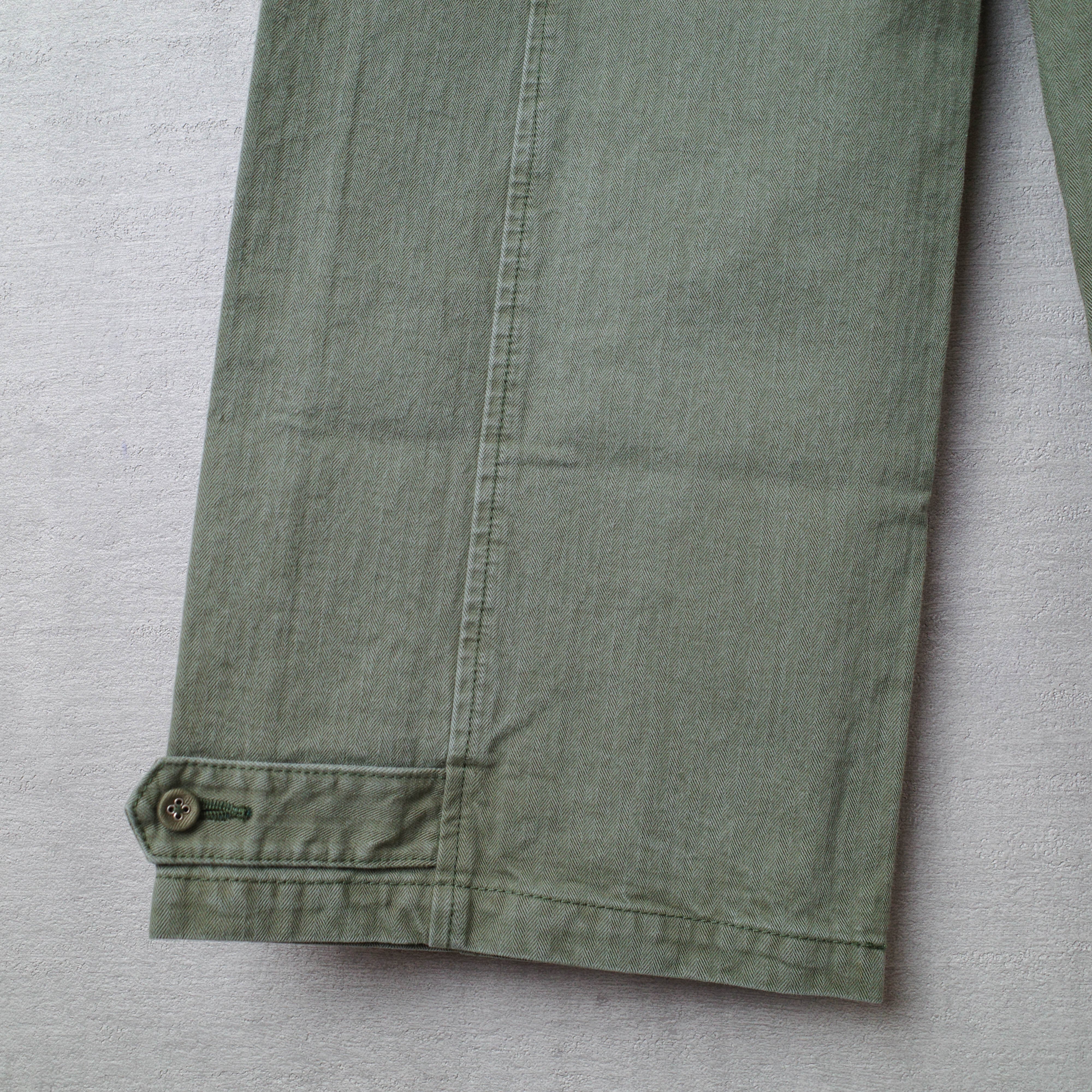 [NEW] BLACK by MOUSSY	JAPAN MADE HERRINGBONE PANTS KHAKI 070BA311-0020