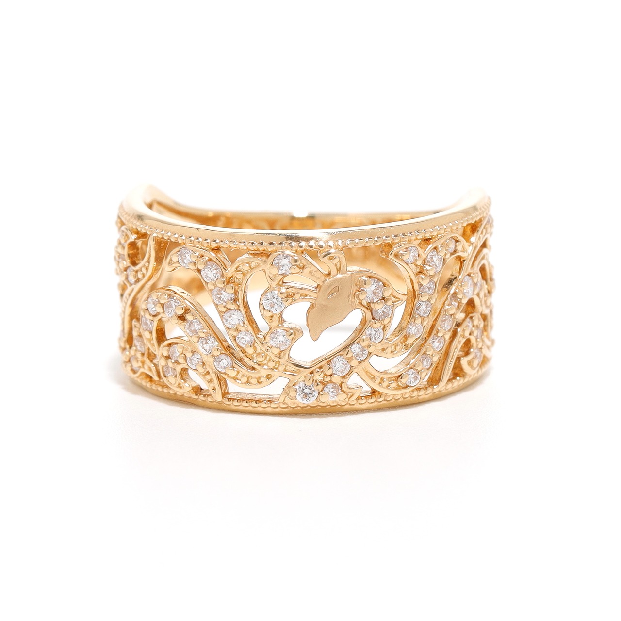 ダイヤモンド デザインリング K18 / 0.300ct
