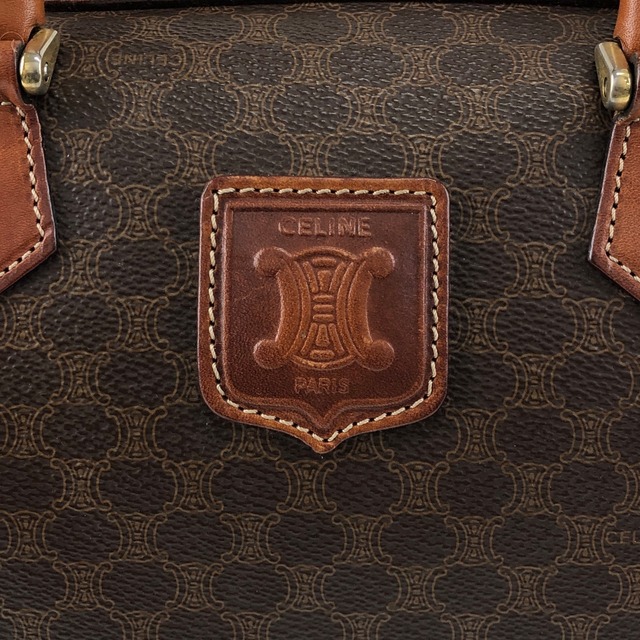 CELINE セリーヌ ハンドバッグ ブラック ロゴ レザー 2way vintage ヴィンテージ オールド jymunw