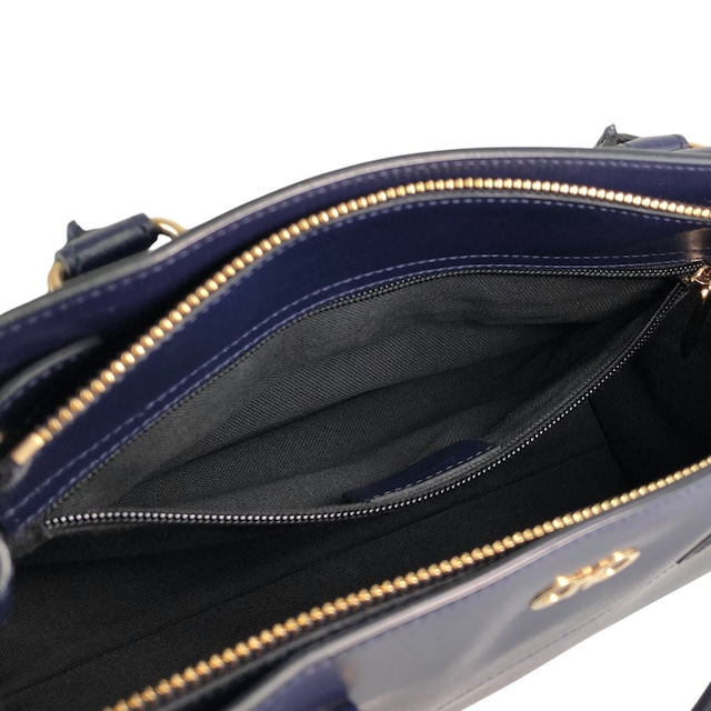 Salvatore Ferragamo サルヴァトーレ フェラガモ ハンドバッグ ネイビー ガンチーニ レザー トートバッグ vintage ヴィンテージ オールド 6faja2