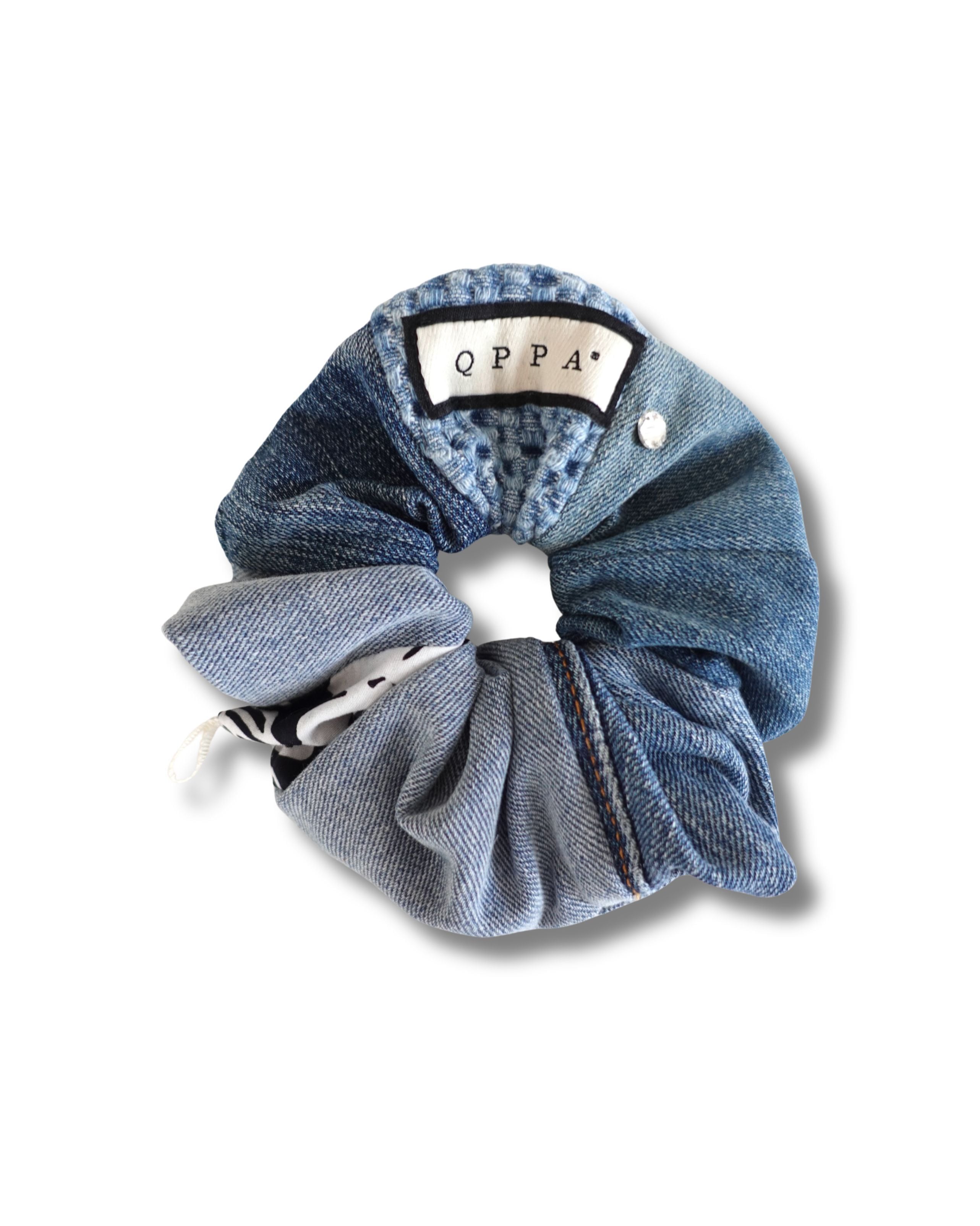 1点【バッグチャーム付】13cm ChouChou Upcycled Denim Bijou アップ