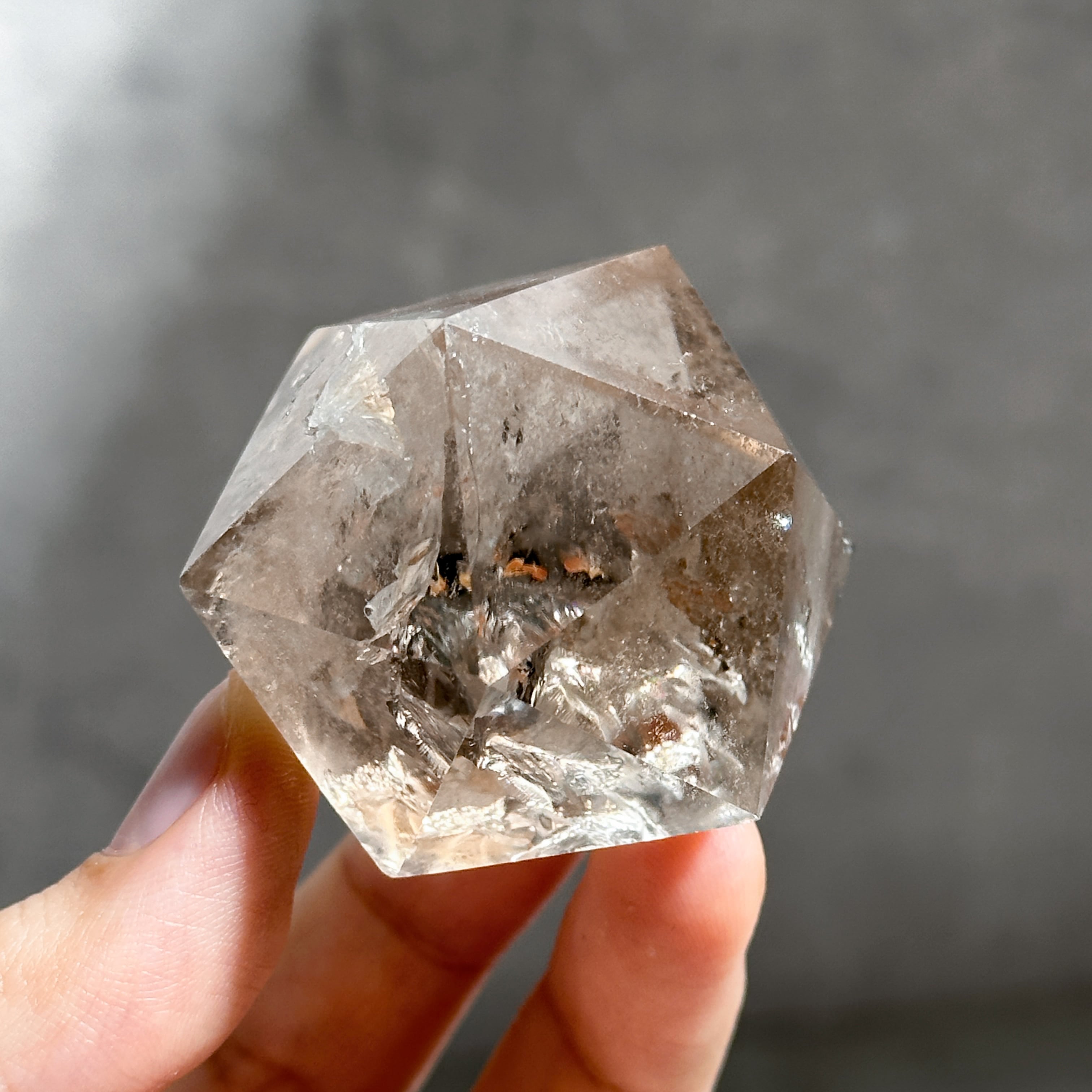 ミナスジェライス産スモーキークォーツ 正二十面体32◇ Smoky Quartz