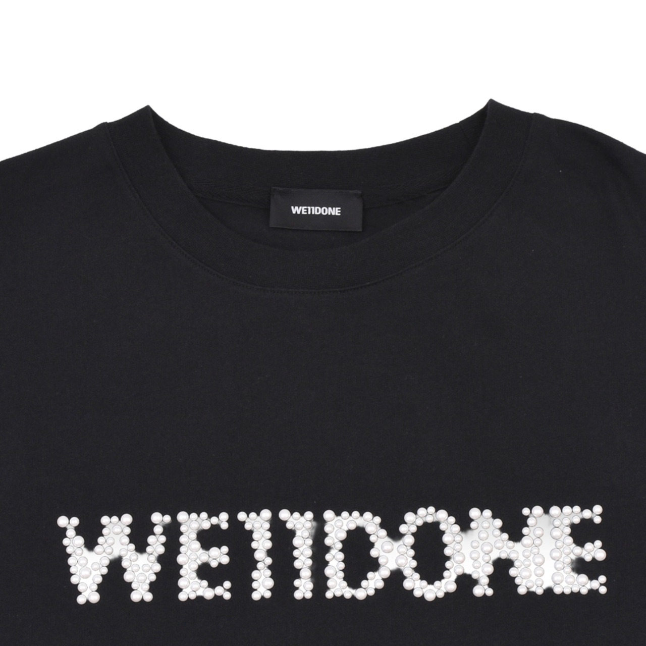 【WE11DONE】BLACK PEARL LOGO WASHED SHORT-SLEEVED T- - 7