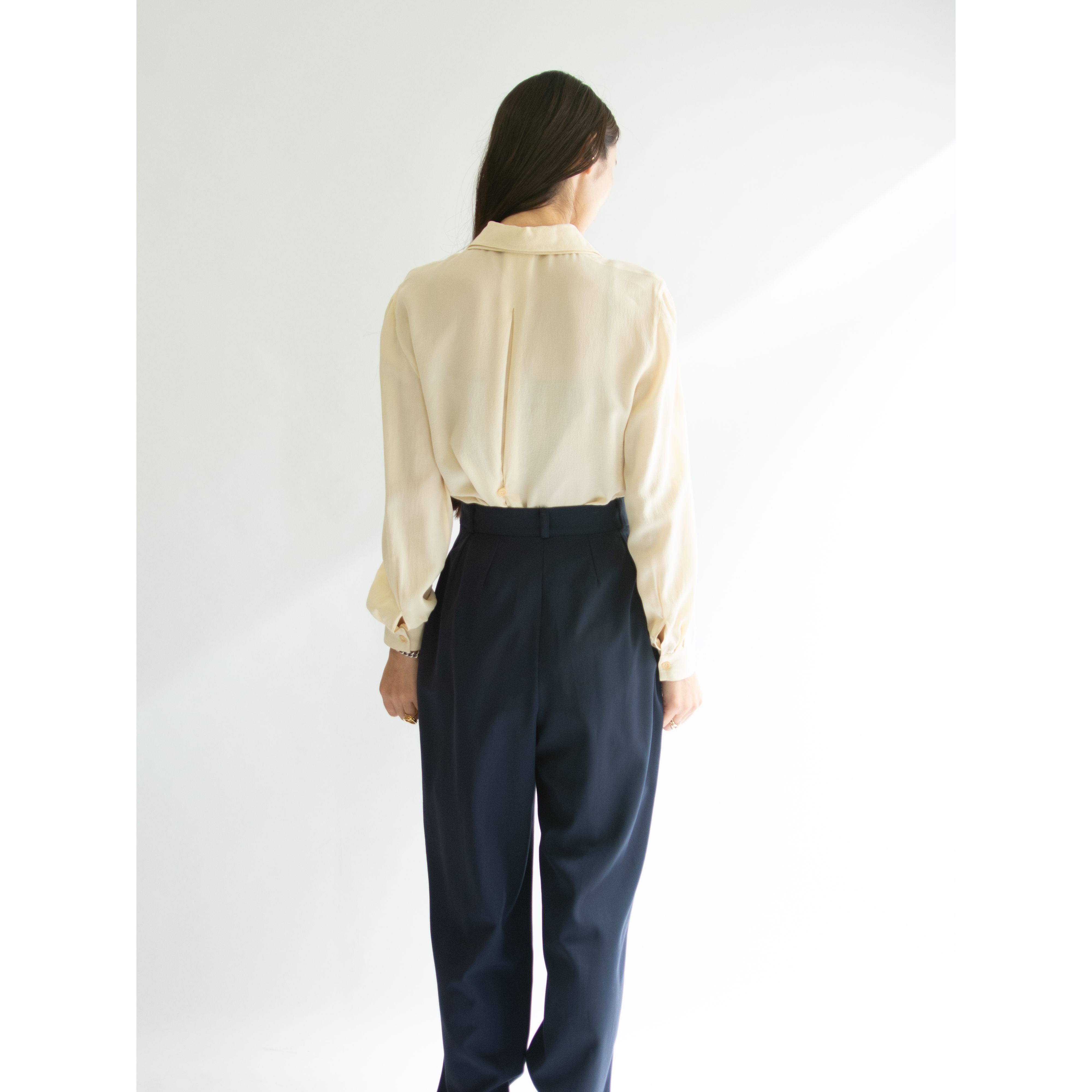 【GIORGIO ARMANI】Silk Blouse（ジョルジオアルマーニ シルクブラウス）