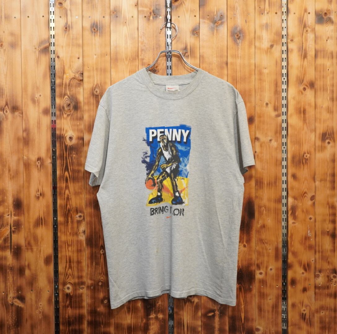 90s nike Tシャツ M/ナイキ penny hardaway ペニー ハーダウェイ 