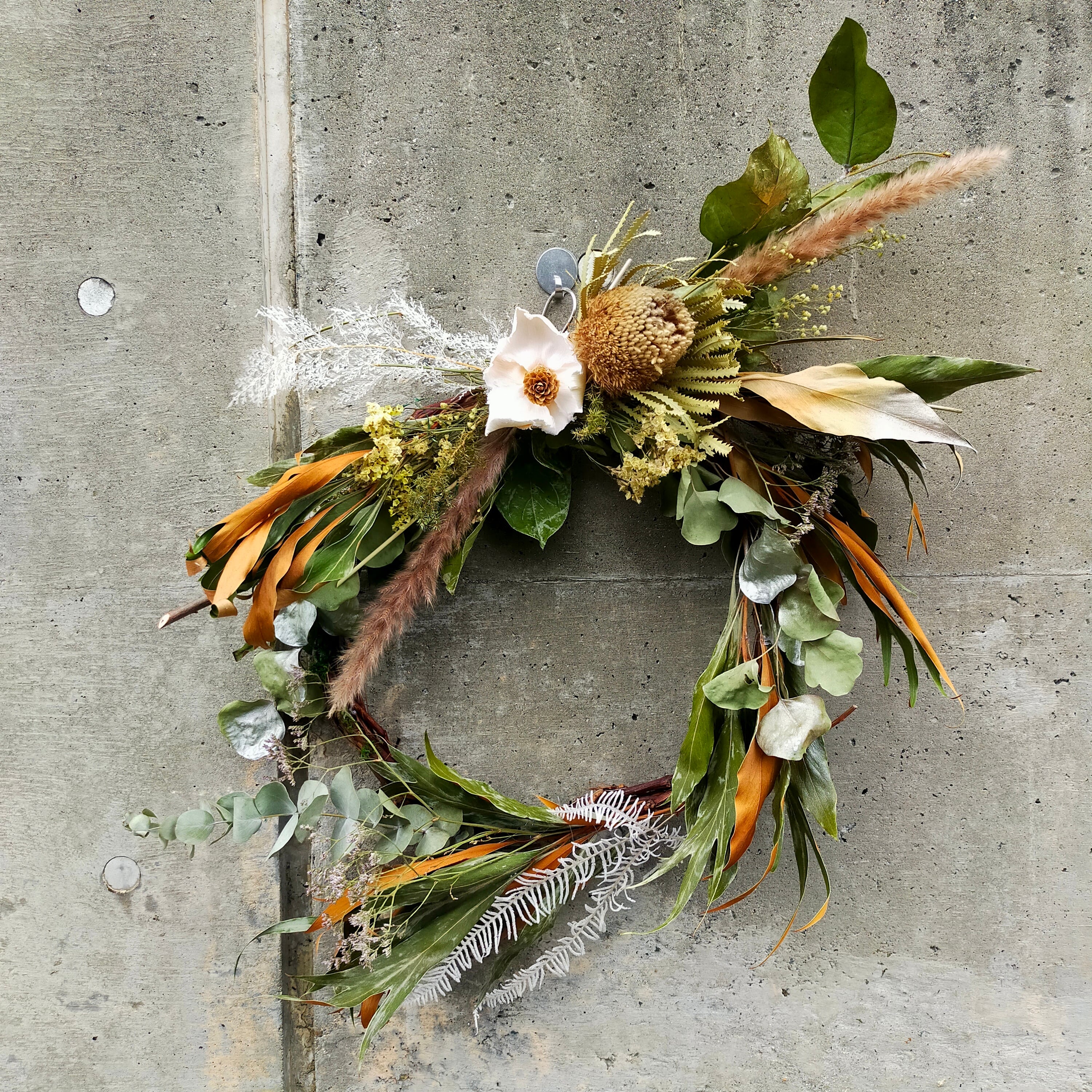 ドライフラワーリースL【dried flower wreath】
