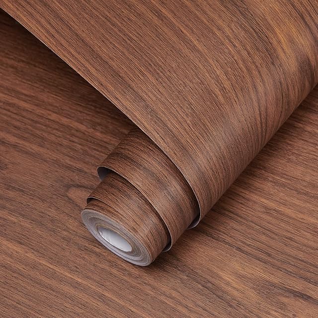 壁紙シール 壁紙シール 木目 ブラウン ウォールステッカー 防水 45cm