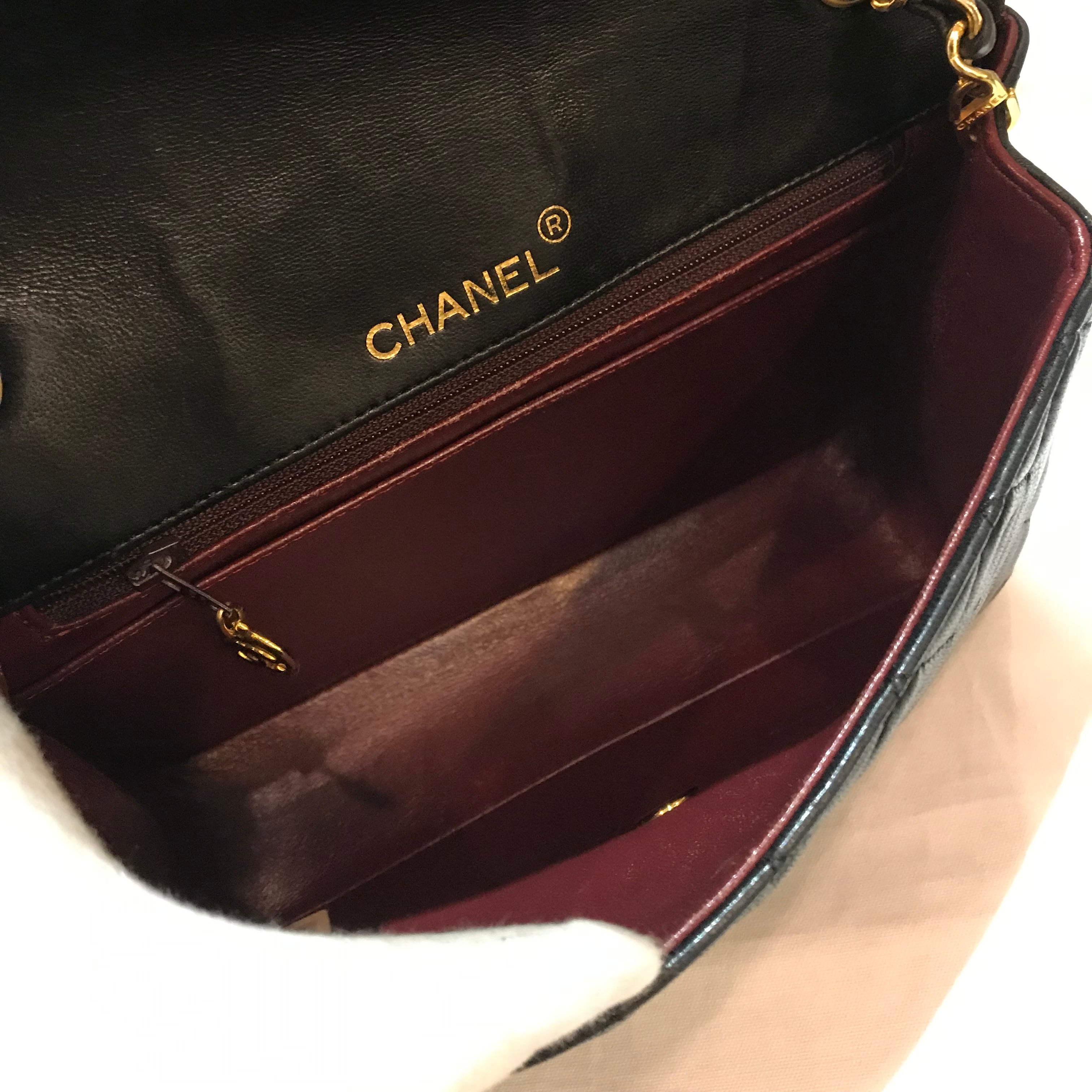 CHANEL マトラッセシングルチェーン バッグ レザー シャネル