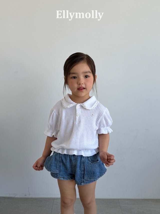 [予約][送料無料]≪ELLY MOLLY≫Atelier Puff Collar T-Shirt 10