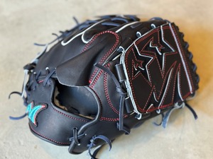 ウェブ曲げない投手用グラブ【No Limt Pro Wave】硬式用グローブ　投手用　Mブラック