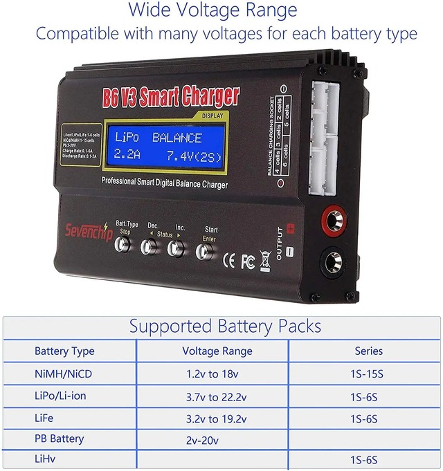 iMAX B6 V3 80 ワット 6A バッテリー充電器 LiHv Lipo ニッケル水素リチウムイオンニカドデジタル RC リプロバランス ...