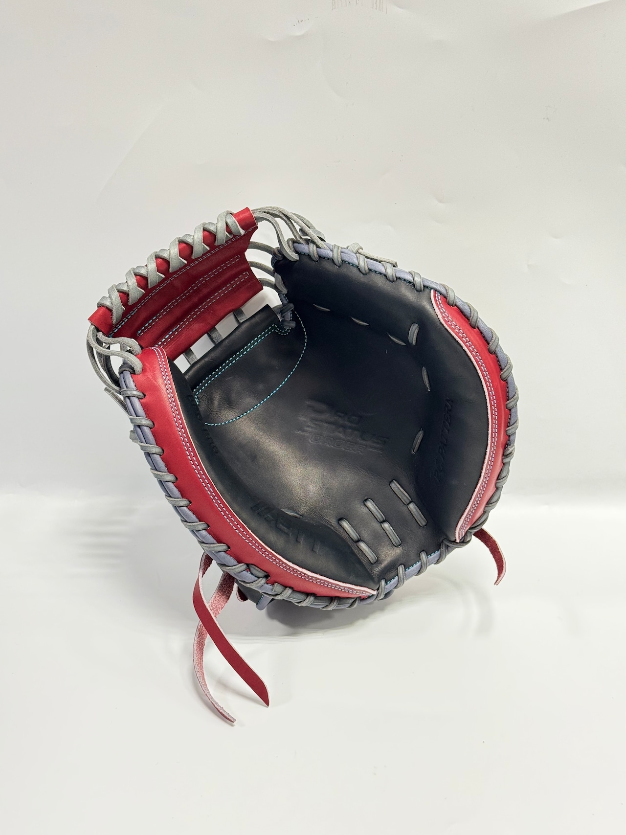 ZETT PROSTATUSーゼットプロステイタス michii supreme order 硬式グローブ ゼットミチイオリジナルグラブ 右投げ用 242型 (小林誠司選手モデル) ナイトブラック/ボルドーブラウン×ダークグレー・画像6