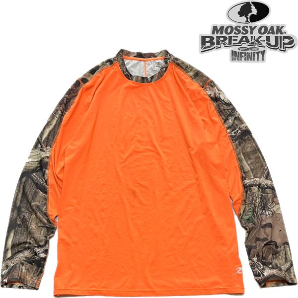 1点物◇リアルツリーカモ迷彩オレンジ長袖ロンTシャツ古着LメンズXL