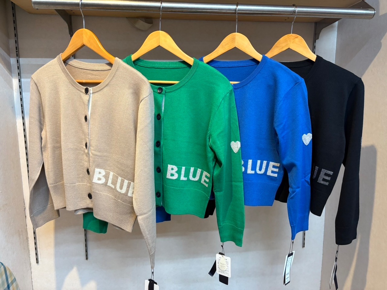 ROBE ハートアームロゴニットカーデ　31927