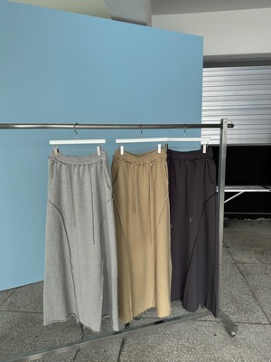 【即納】sweat long skirt