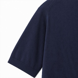 ★定価38,500円・新品★ ジョンスメドレー ADRIAN エイドリアン 最高級シーアイランドコットン ニットポロシャツ フレンチネイビー Lサイズ
