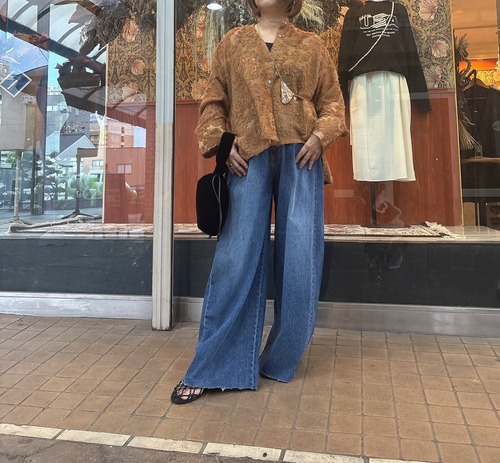 10月末再販決定！【TORANOI】ウエストゴムワイドデニムパンツ