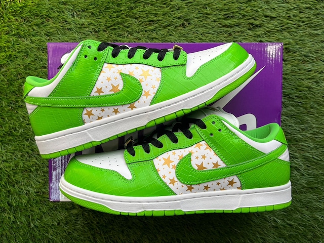 Supreme × NIKE SB DUNK LOW OG QS MEAN GREEN STARS DH3228-101 28cm 12224