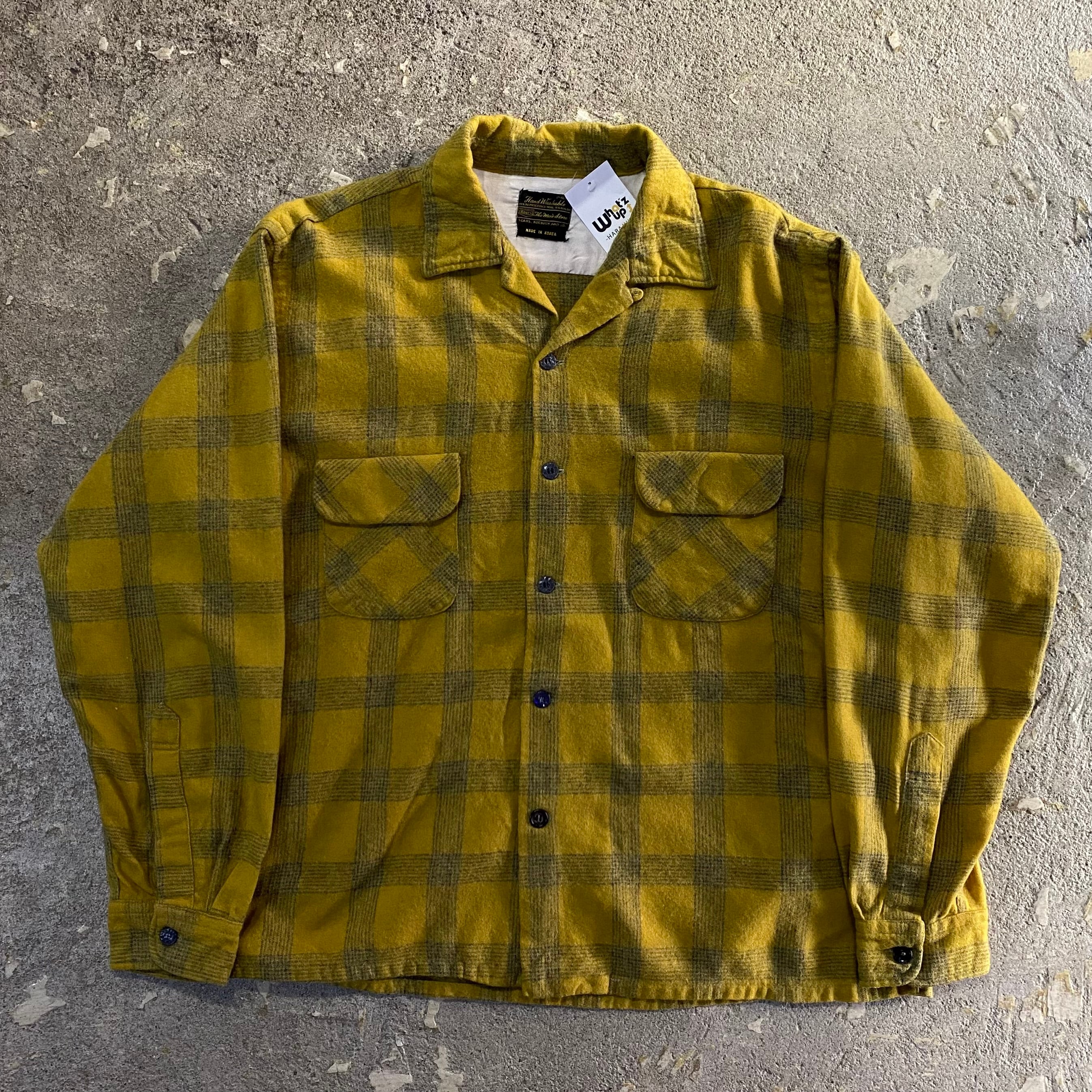 70s Sears The men's store wool check shirt【仙台店】