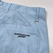 CASTELBAJAC SPORT カステルバジャック スポーツ チェック柄 パンツ ボトムス 48 /薄手/水色/ゴルフ