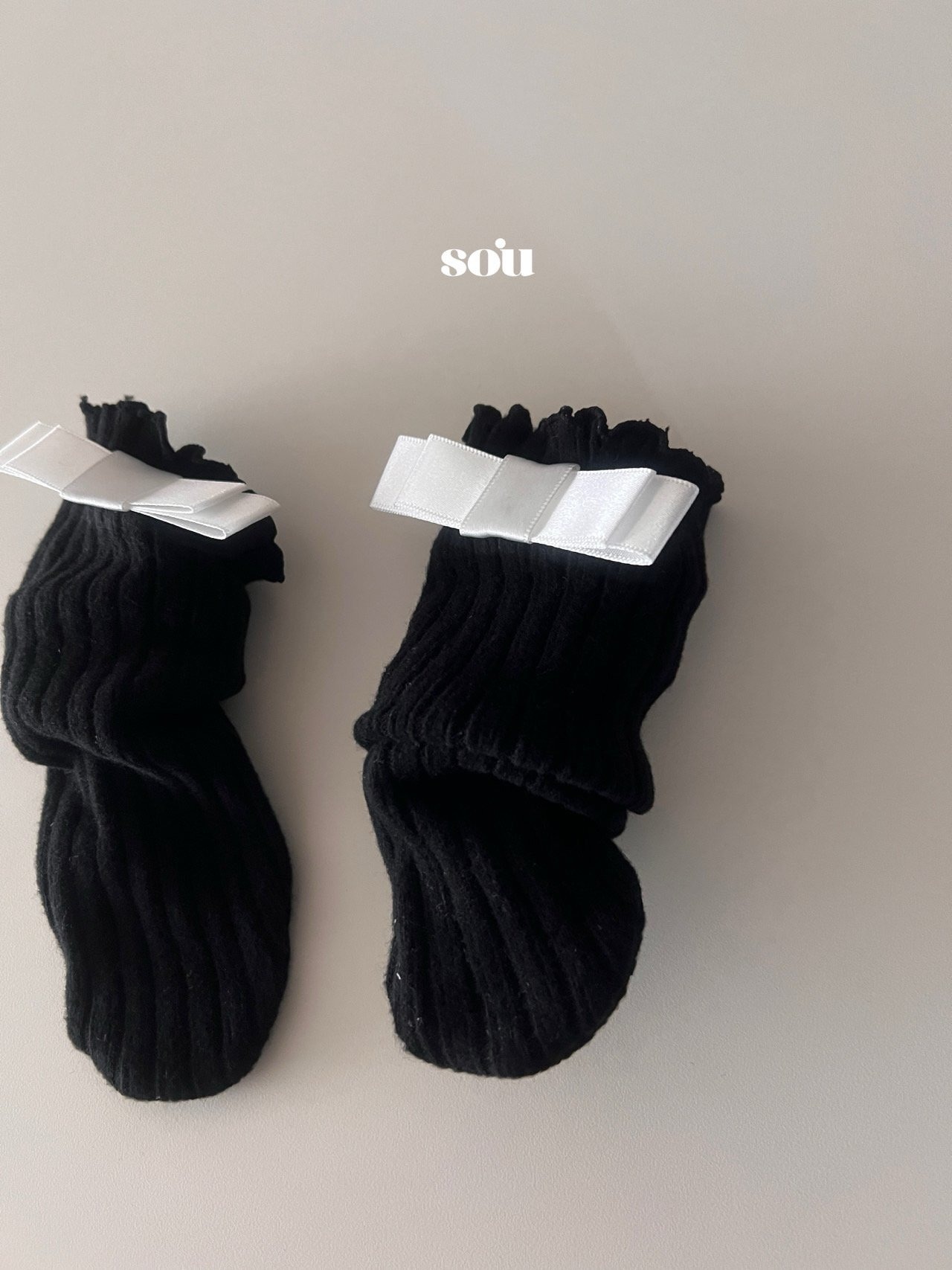 SO U［取寄］ribbon rib socks 26winter