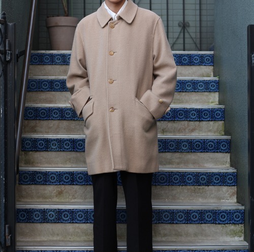 .BURBERRY LONDON CASHMERE ANGORA BREND WOOL COAT/バーバリーロンドンカシミヤアンゴラ混ウールコート2000000055749