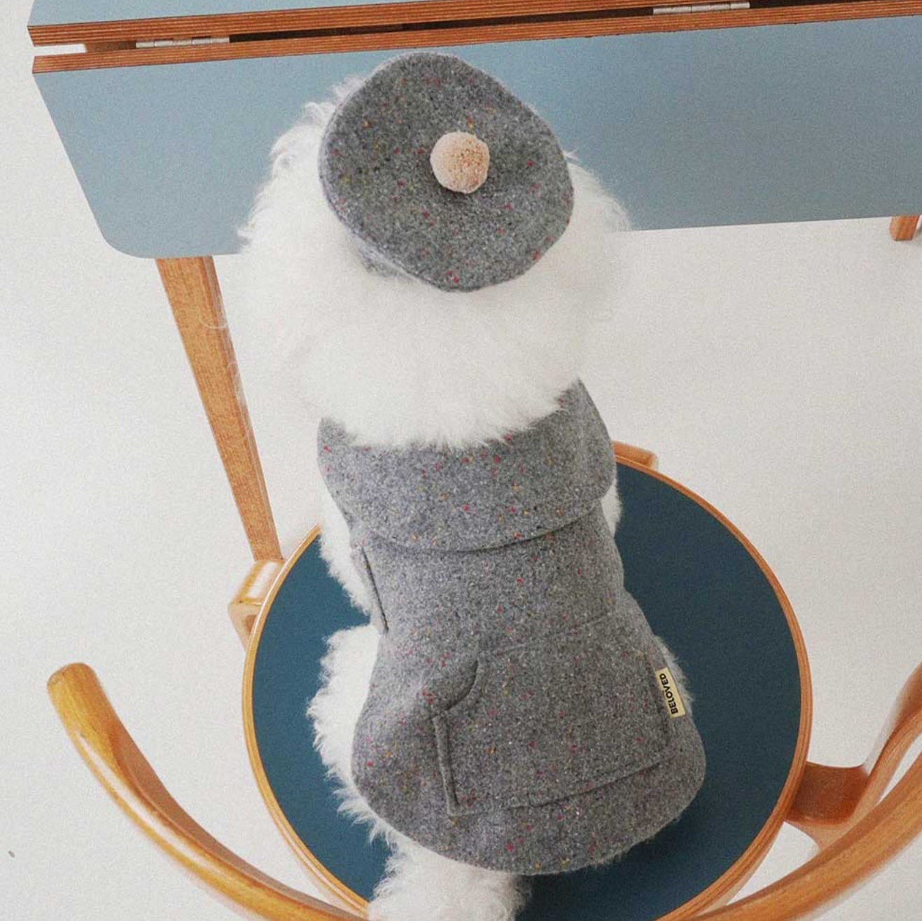 予約【noonoosoom】THE BE LOVED Poncho (Gray)