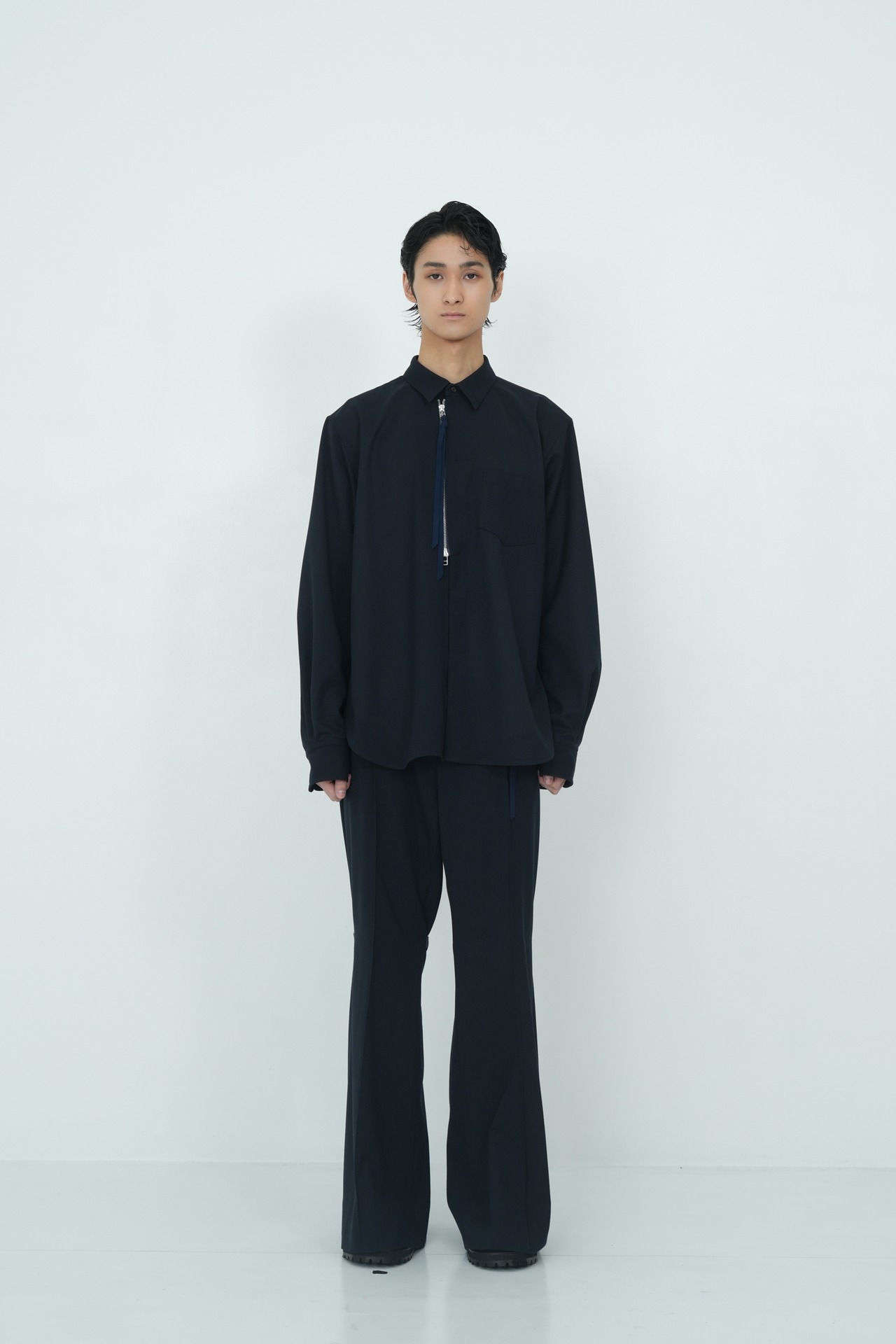 【26AW | MEN】Tamme タム / SUITING SPORTS SHIRT / ウールシャツ  26A0373 - 4