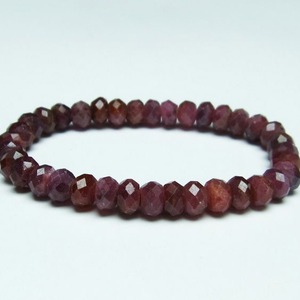 ルビー ブレスレット 8mm 一点物 メール便可 [M便 1/10] 111-27579