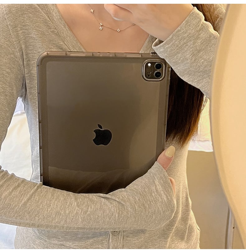 2022モデル追加】6色から選べる◎透明 iPad クリアケース 耐衝撃