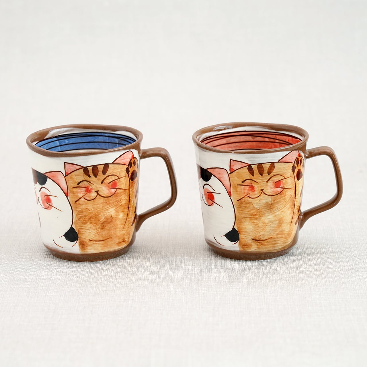 仲良しネコ マグカップ（大） | 菊祥陶器／工房祥sho～ Kikusho