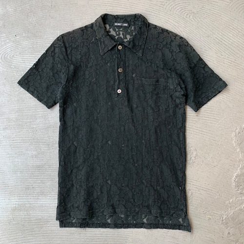 Helmut Lang / Short sleeve lace shirt