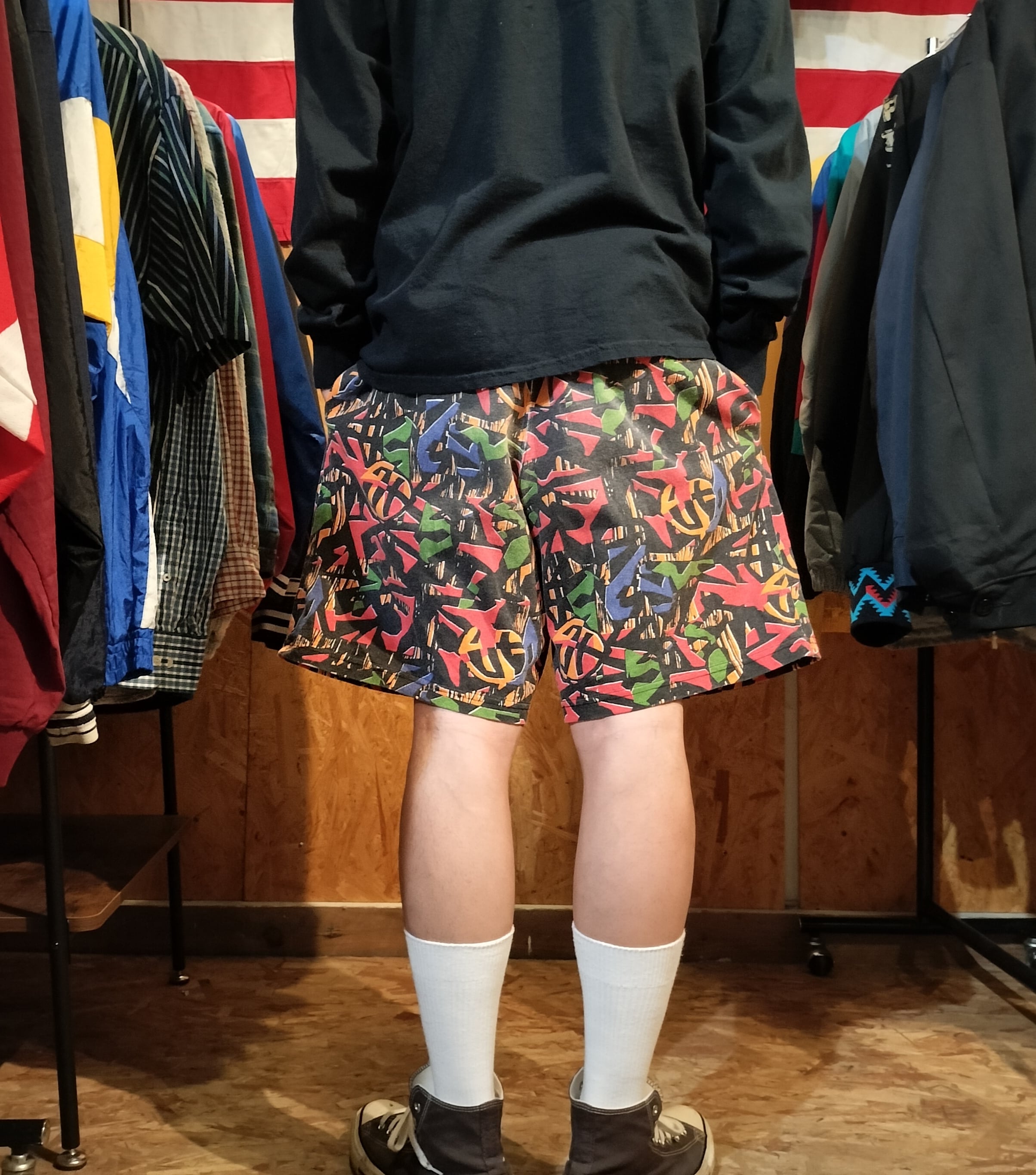 Used ショートパンツ◇希少 90s NBA NIKE AIR JORDAN 総柄 ショーツ