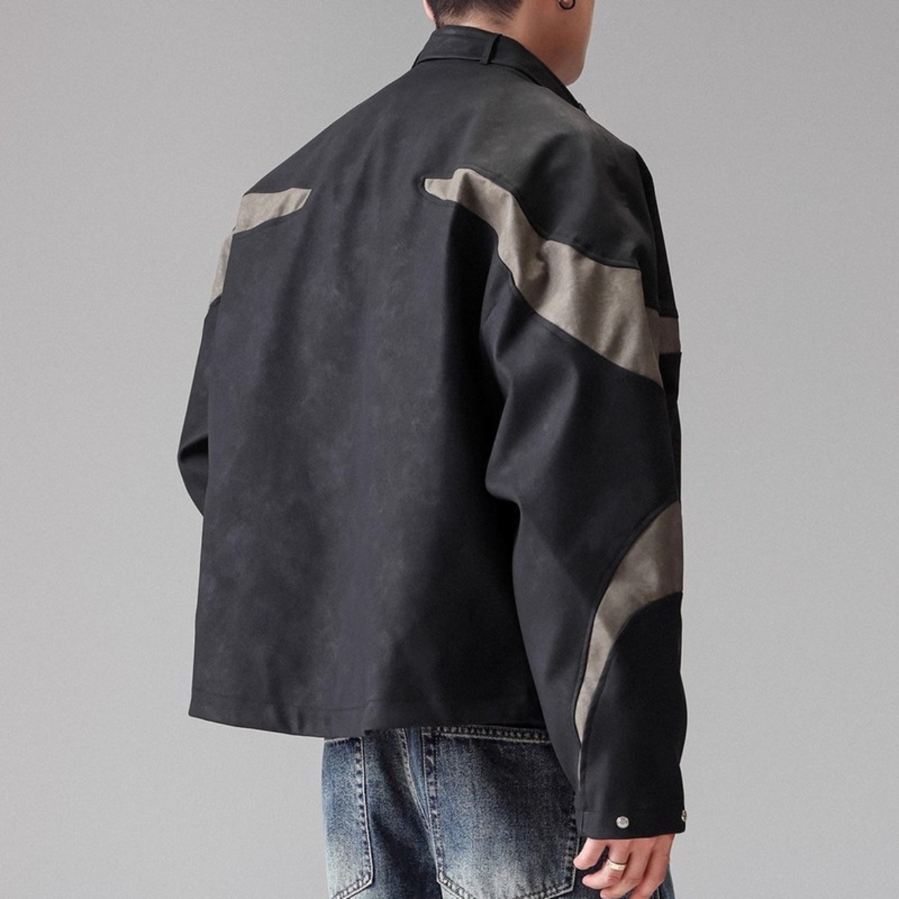 Long-sleeve Hip-length Oversized Jacket ◇H0843