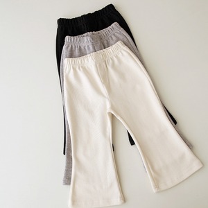 【BABY&KID】春新作純綿ピュアカラーブーツカットパンツ