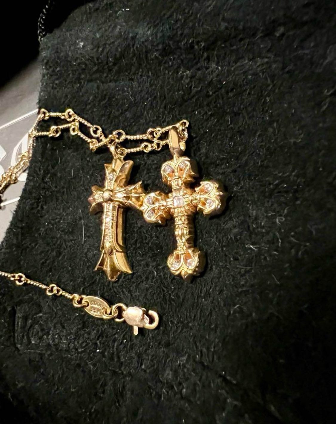 CHROME HEARTS クロムハーツ ダブルクロス フィリグリークロス