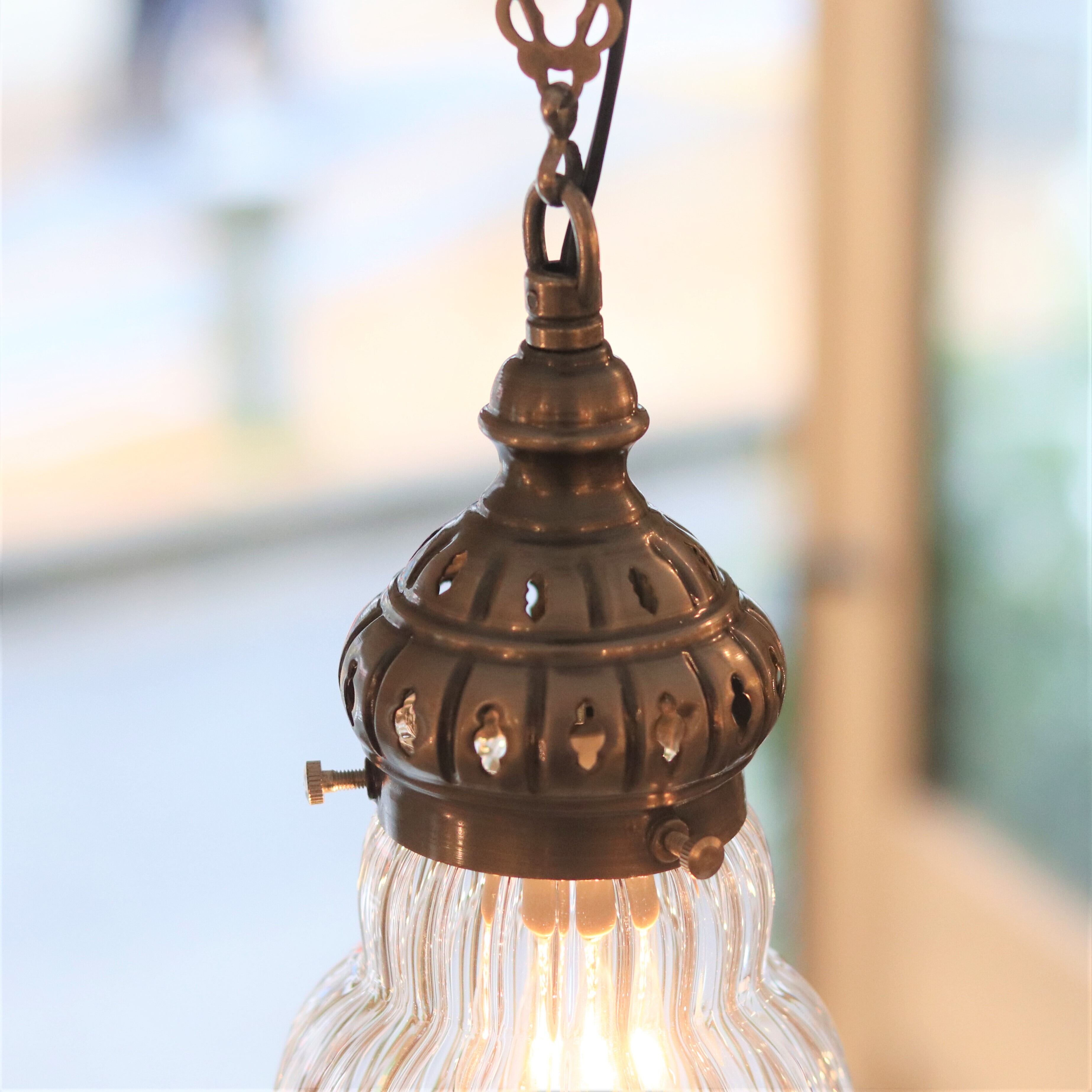 照明】オットマンクラシックガラスランプ016【3406】 | ジーフラット