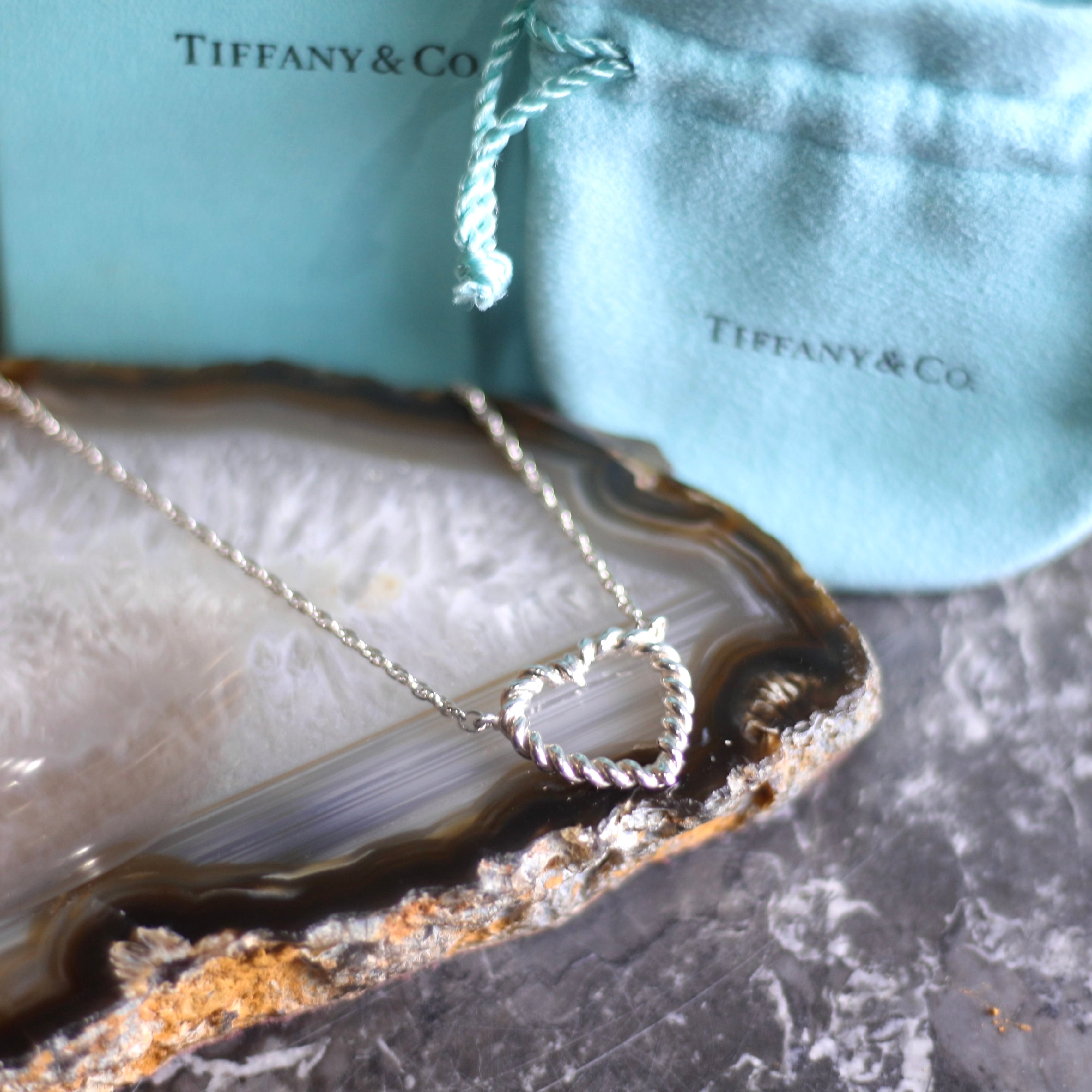 TIFFANY&CO. HEART DESIGN CHAIN SILVER NECKLACE/ティファニーハート