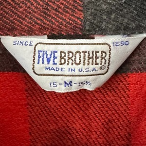FIVE BROTHER FLANNEL CHECK SHIRT