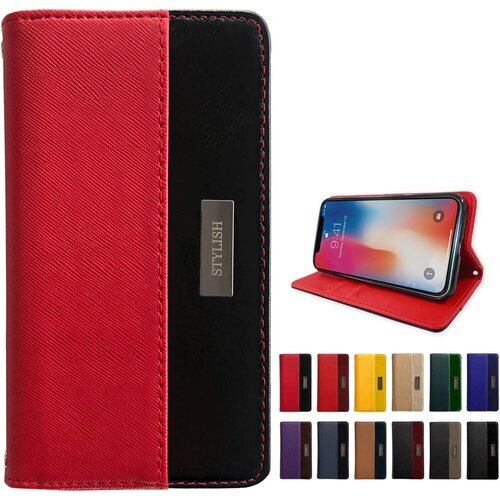 SC-51E SCG25 Galaxy S24 ケース 手帳型 カバー スマホケース 手帳型ケース sc-51eケース sc-51eカバー sc51e scg25ケース scg25カバー sm-s921q ギャラクシー スマホカバー 手帳型カバー 手帳 スタンド機能 本革 上質 PUレザー 内側ケース黒tpu スタイリッシュ NB ハリウッドレッド 2706