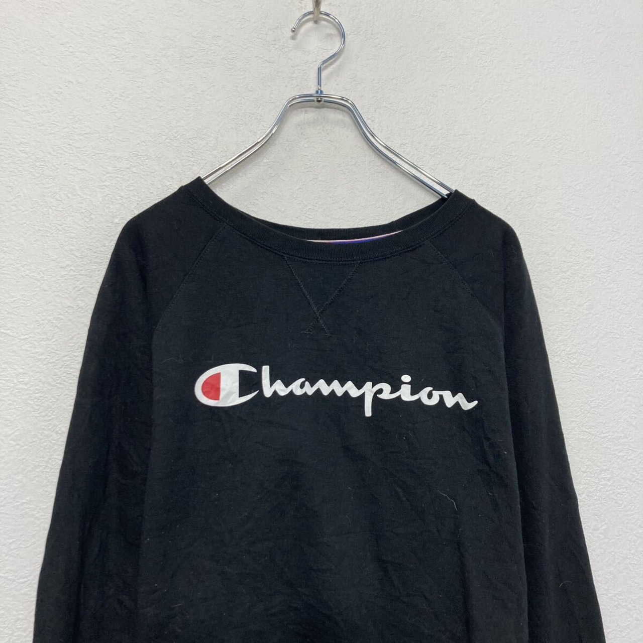 champion ロゴ スウェット トレーナー XL ブラック ビッグサイズ 